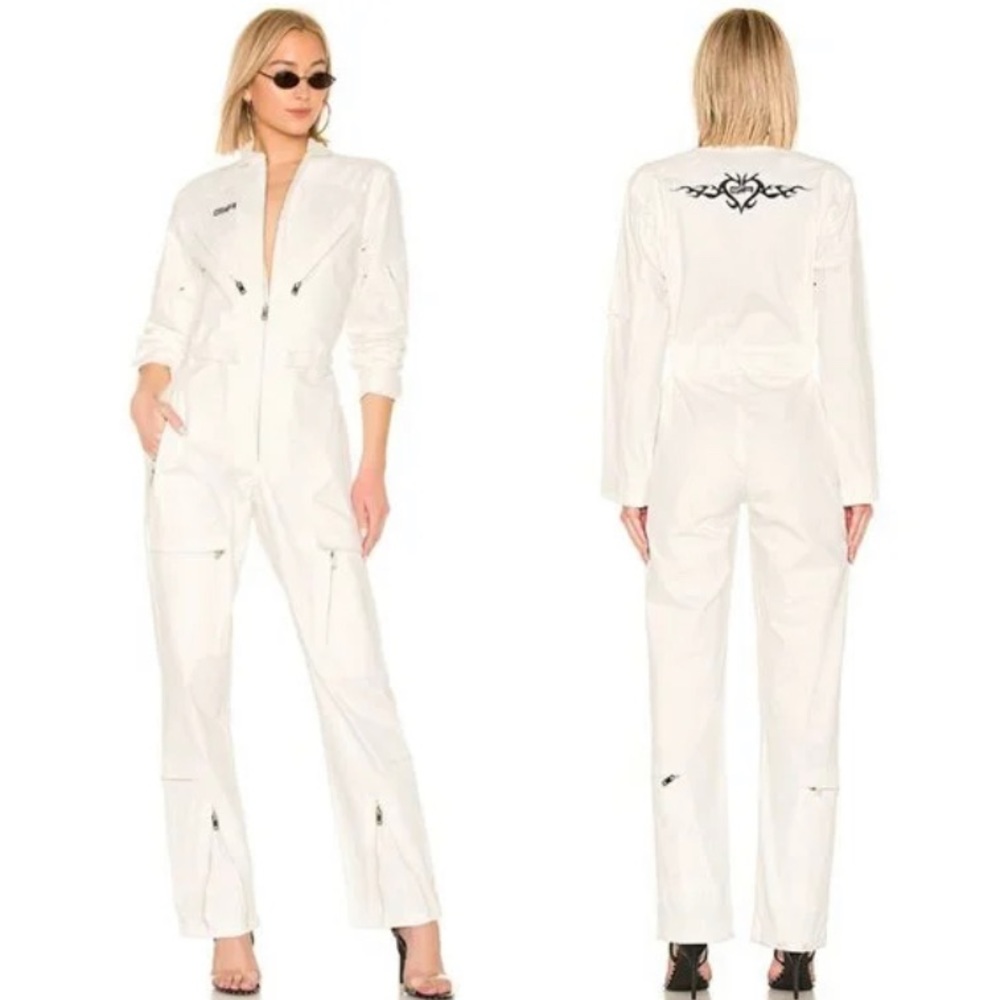 I.AM.GIA Neo Noir Boiler White Jumpsuit
